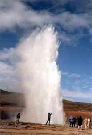 Photograph of Icelandic Geyser, description follows